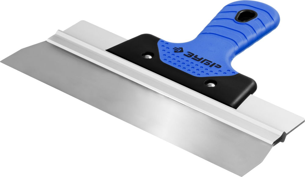 Шпатель фасадный нержавеющий 250 мм, усиленная алюминиевая направляющая, двухкомпонентная ручка ЗУБР Профессионал 10049-25_z03