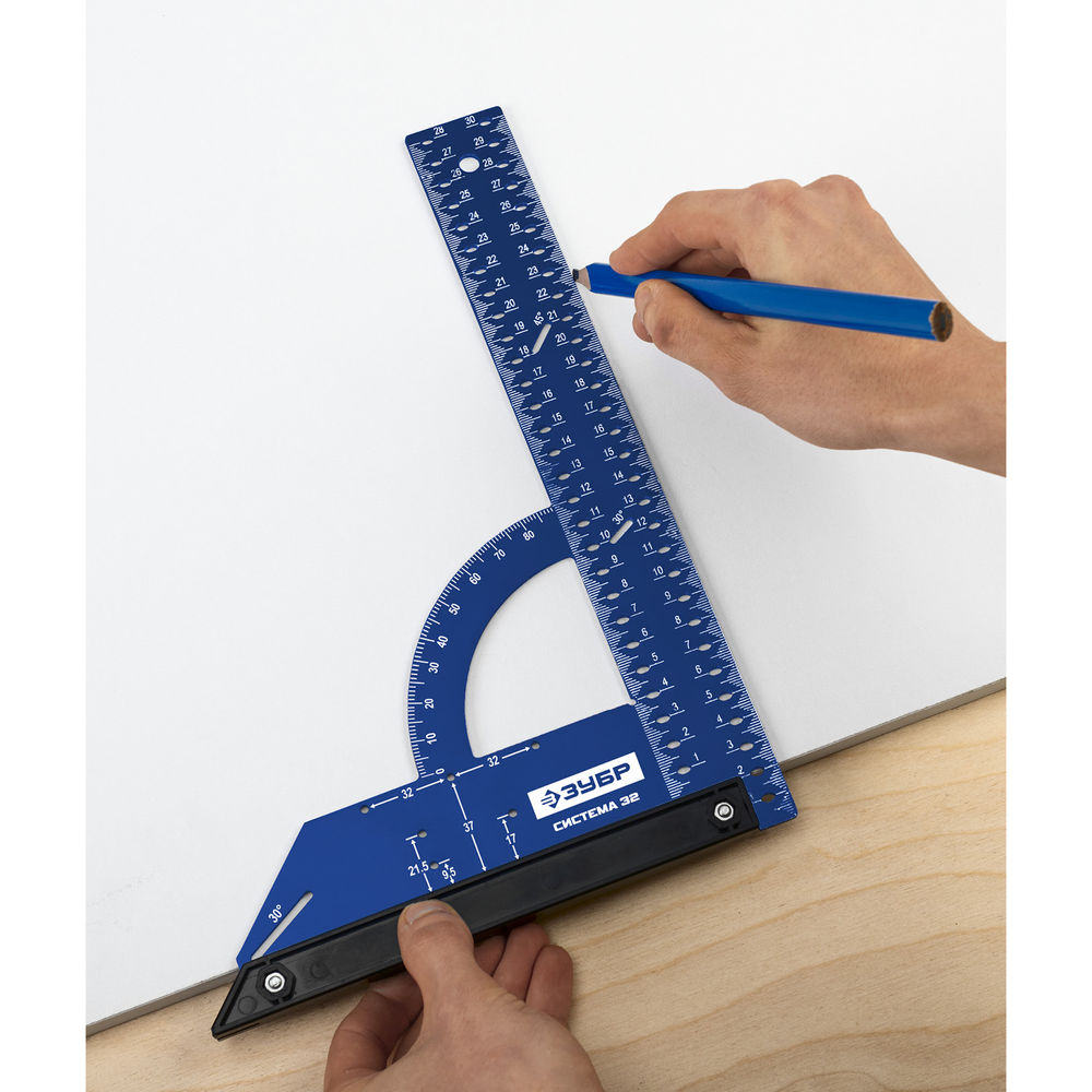 Угольник мебельный разметочный Система-32 Профессионал ЗУБР 34398-30