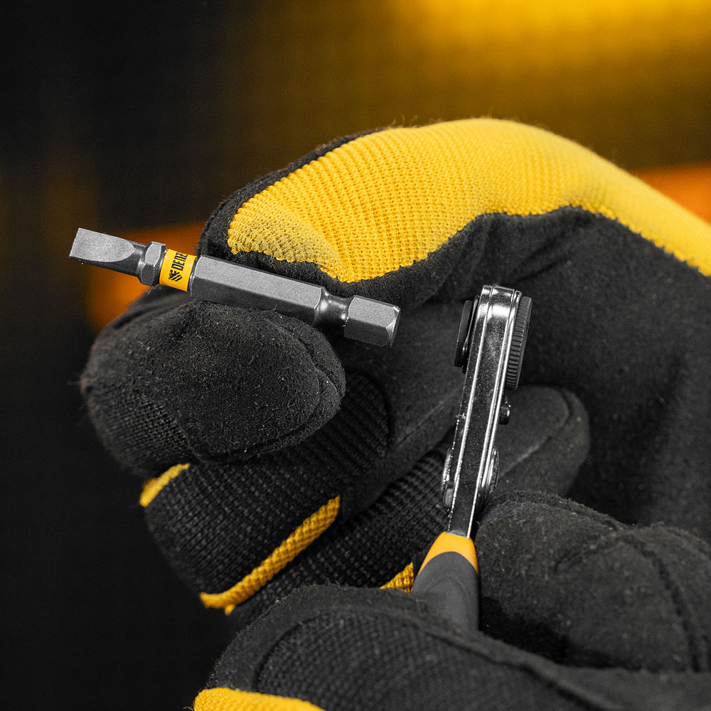 Бита SL5,0х50, сталь S2, шестигранный профиль, 10 шт. Е 6,3 Denzel (11659)