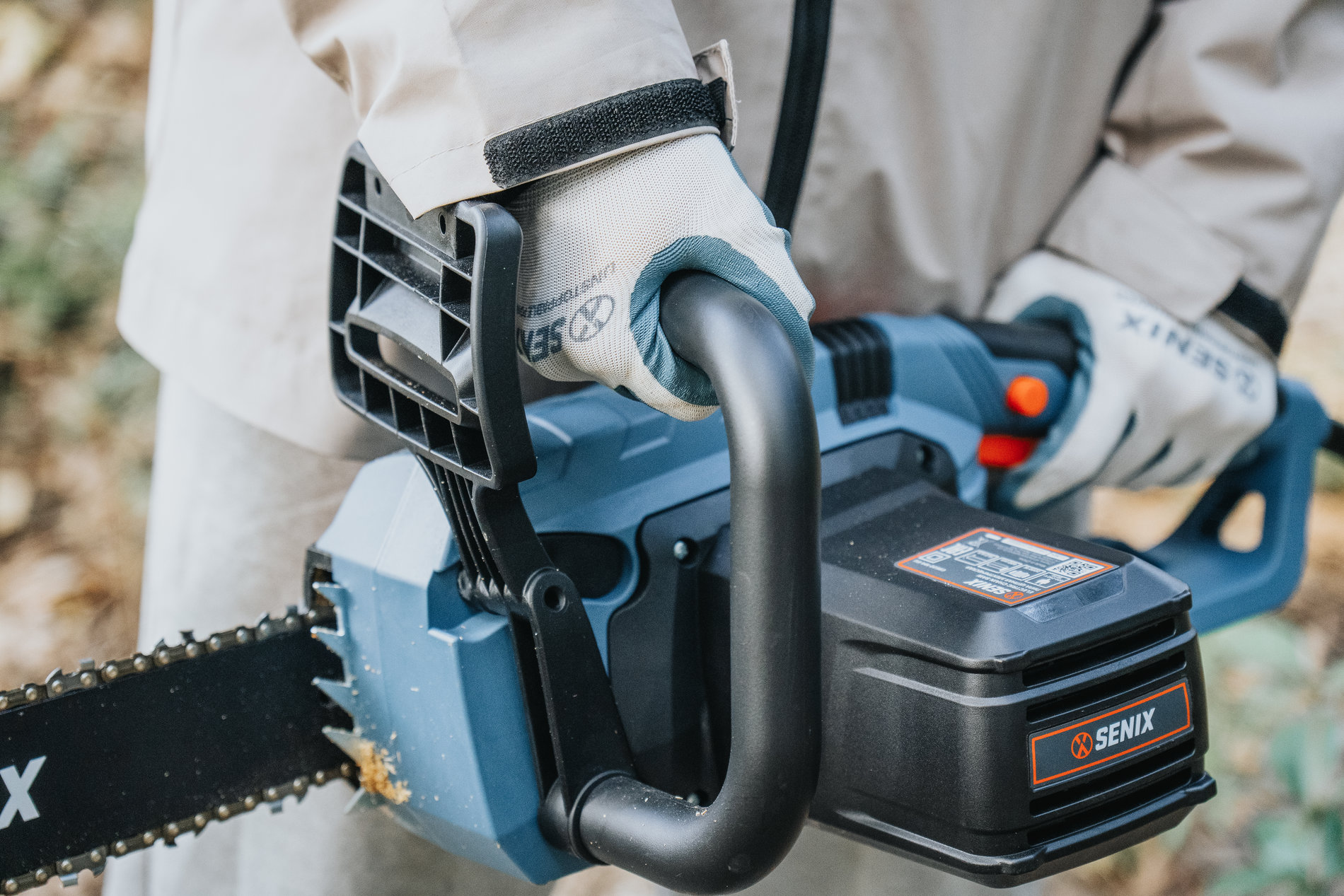 Электрическая цепная поперечное исполнение пила 2200Вт, 40 (16)