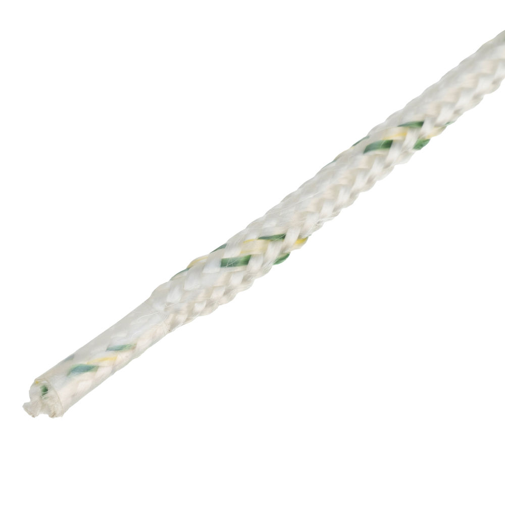 Фал плетеный капроновый с сердечником, 6 мм, L 100 м, 16-прядный, Сибртех (93969)