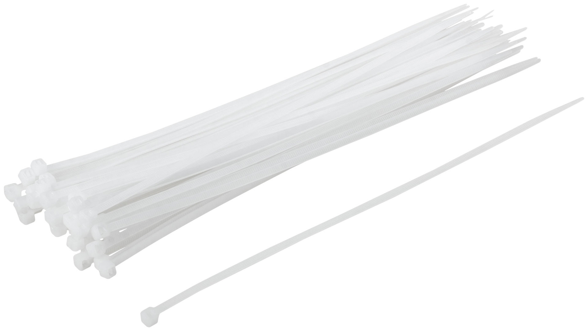 Хомуты нейлоновые, белые д/проводов 50 шт., 250x3,6 мм (60422)