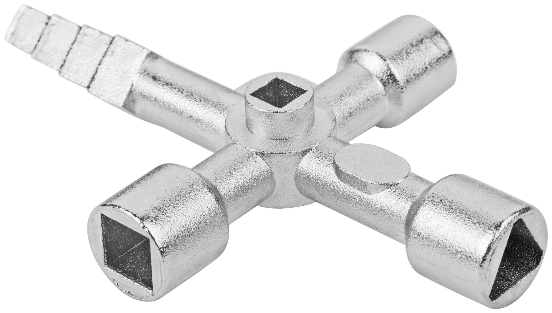 Ключ универсальный для электрошкафов 5-в-1, двусторонняя CrV бита PH2/SL7 (60107)