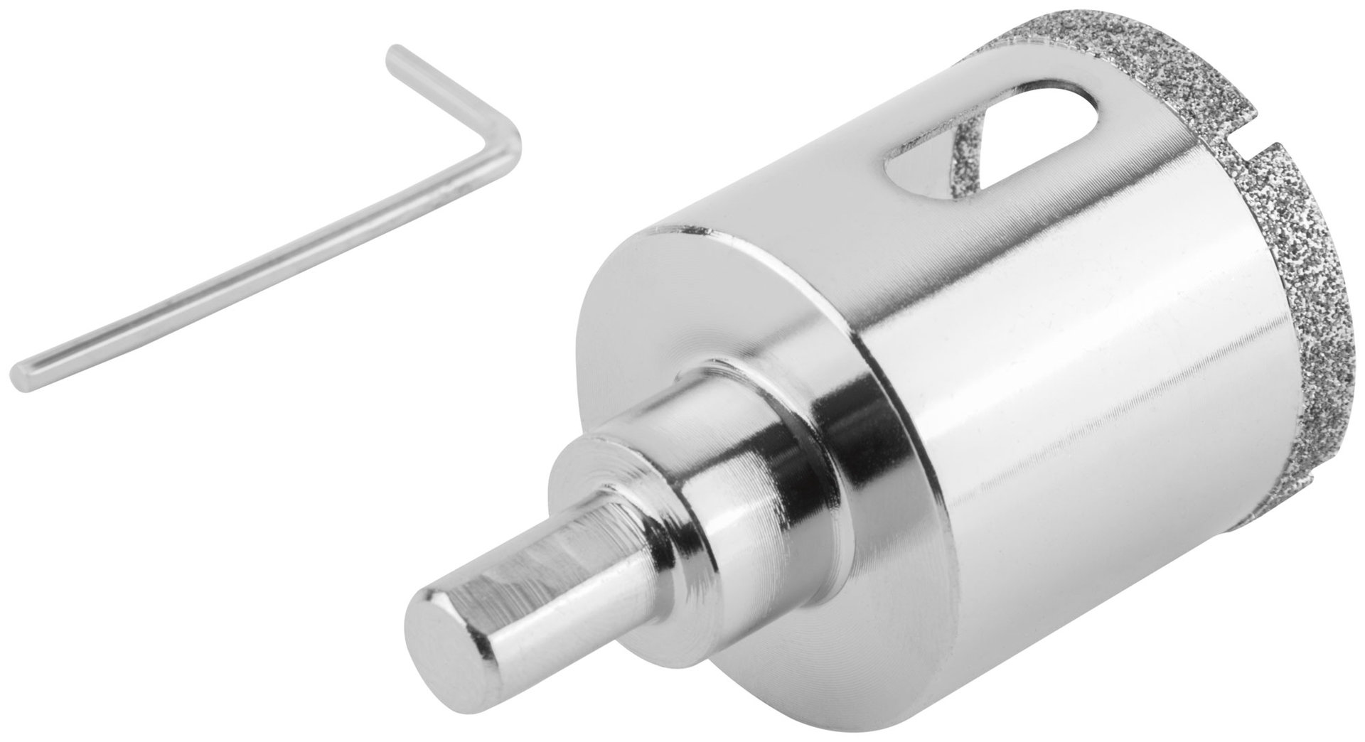 Коронка кольцевая по керамограниту, камню и кафелю алмазная с центровочным сверлом 40х70 мм (16218)