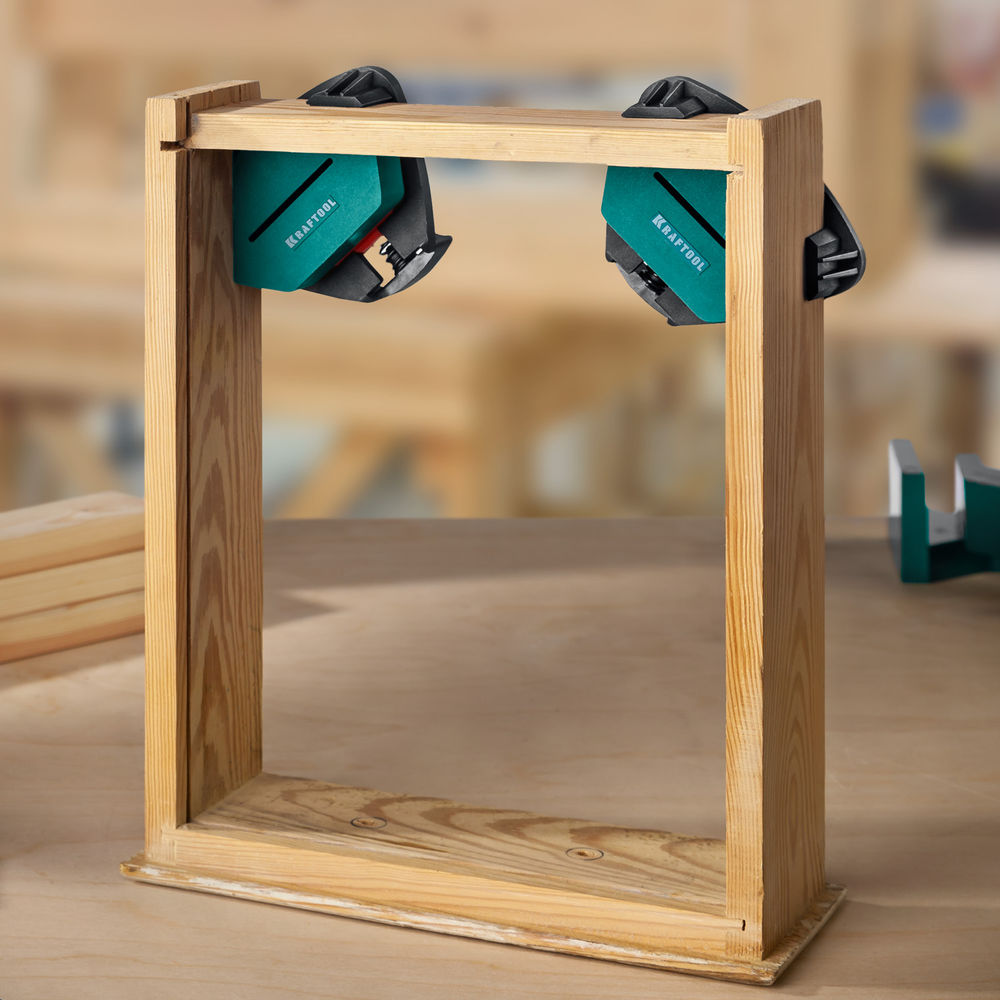 Пружинный угловой зажим CCS, два диапазона зажима 10–22/22–40 мм, 2 шт KRAFTOOL 32205