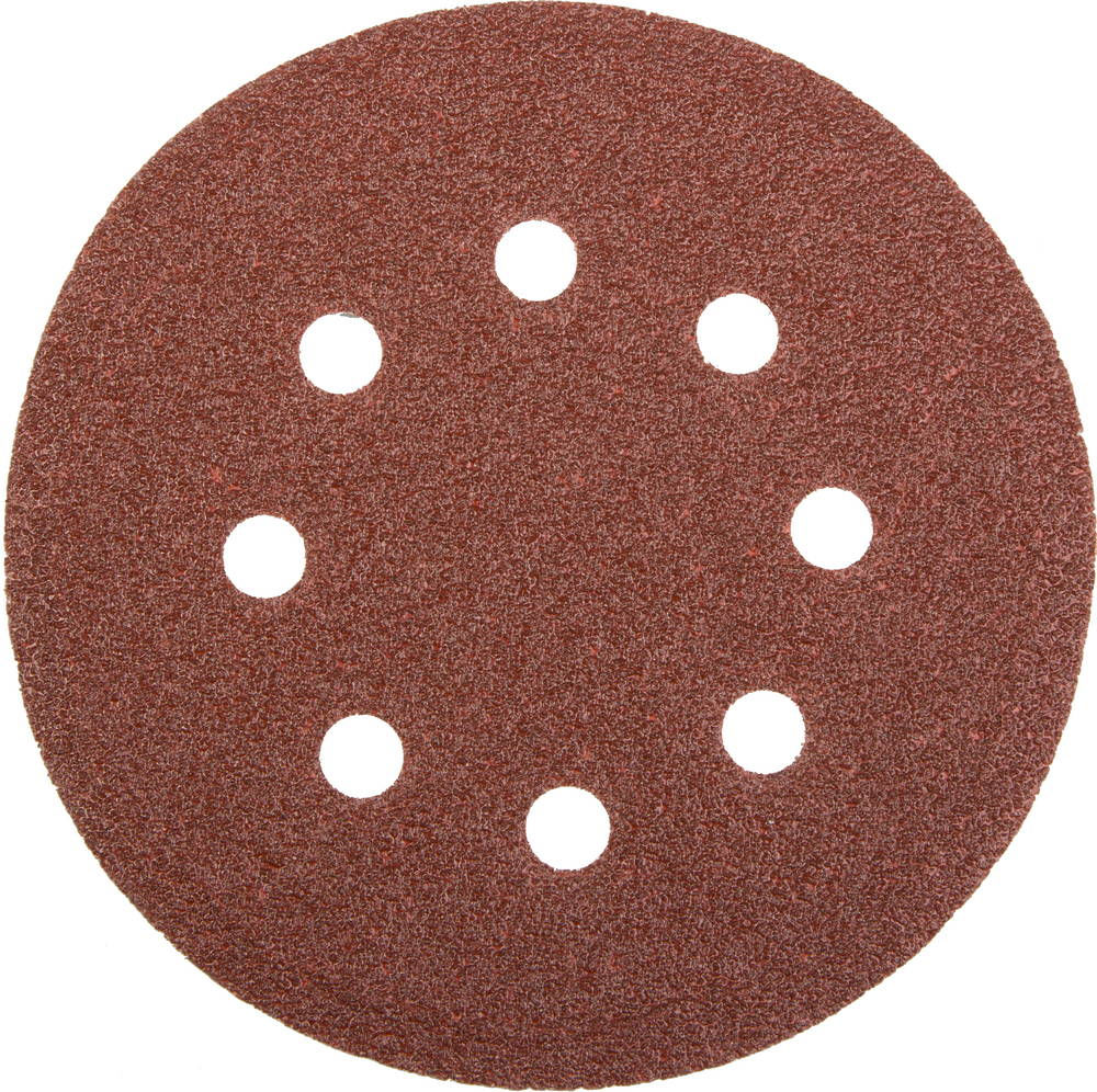 Круг шлифовальный универсальный MASTER 125 мм, 8 отверстий, Р60, 5 шт STAYER 35452-125-060