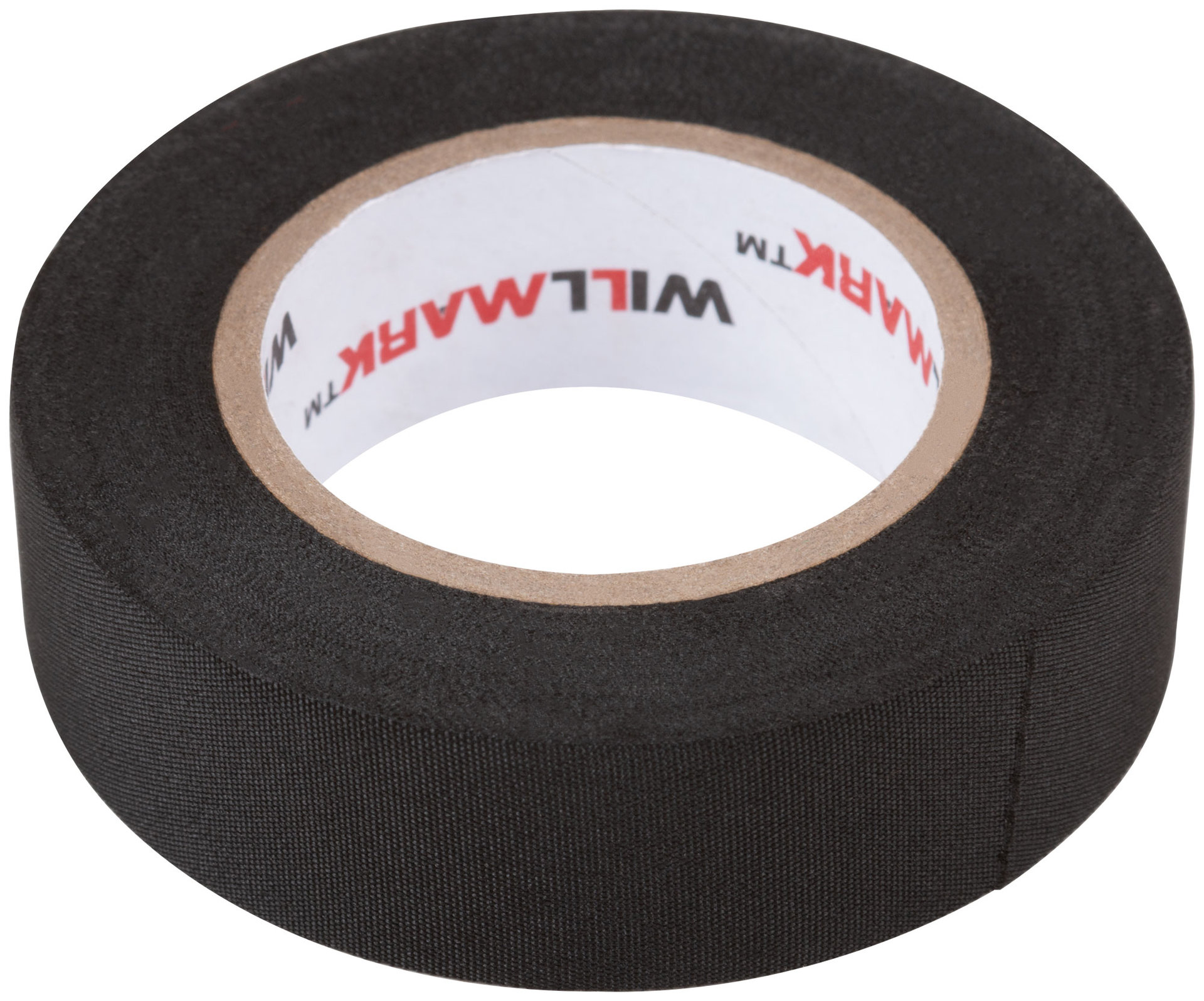 Лента тканевая ( полиэстер ) WILLMARK 19 мм х 0,27 мм х 10 м ( черная ) (11052)