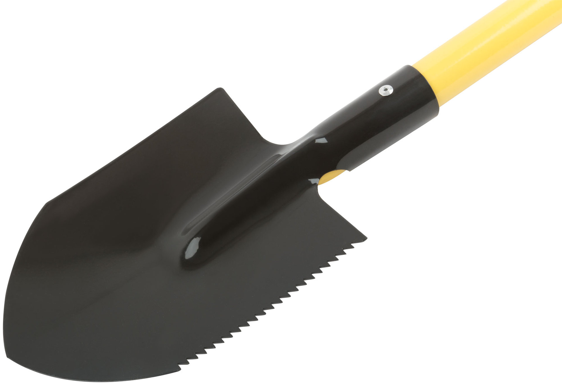 Лопатка туристическая с металлическим черенком и V-ручкой 160х215х760 мм (77234)