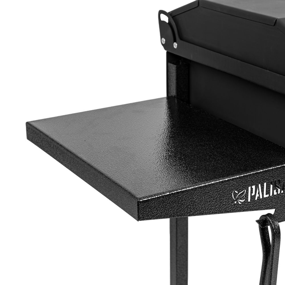 Мангал сварной на колесах, 662 х 390 х 152/805 мм, сталь 2 мм, кочерга в комплекте, Camping Palisad (69686)