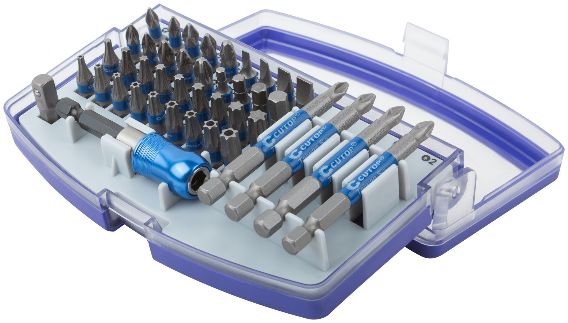 Набор бит в пластиковом боксе Монтажный, Cutop profi, 42 предмета (83-869)