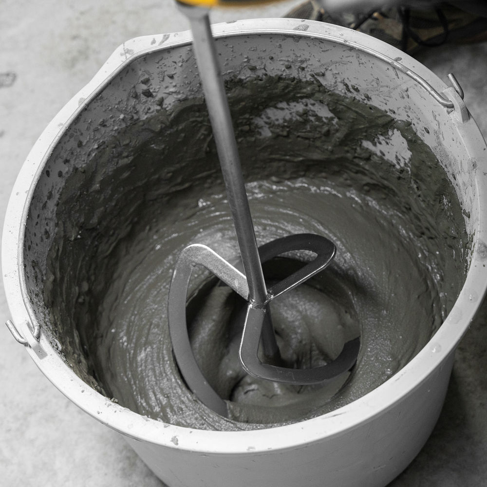 Насадка для миксера, для легких растворов, 160 х 590 мм, оцинкованная, хвостовик резьба М14 Сибртех (848997)