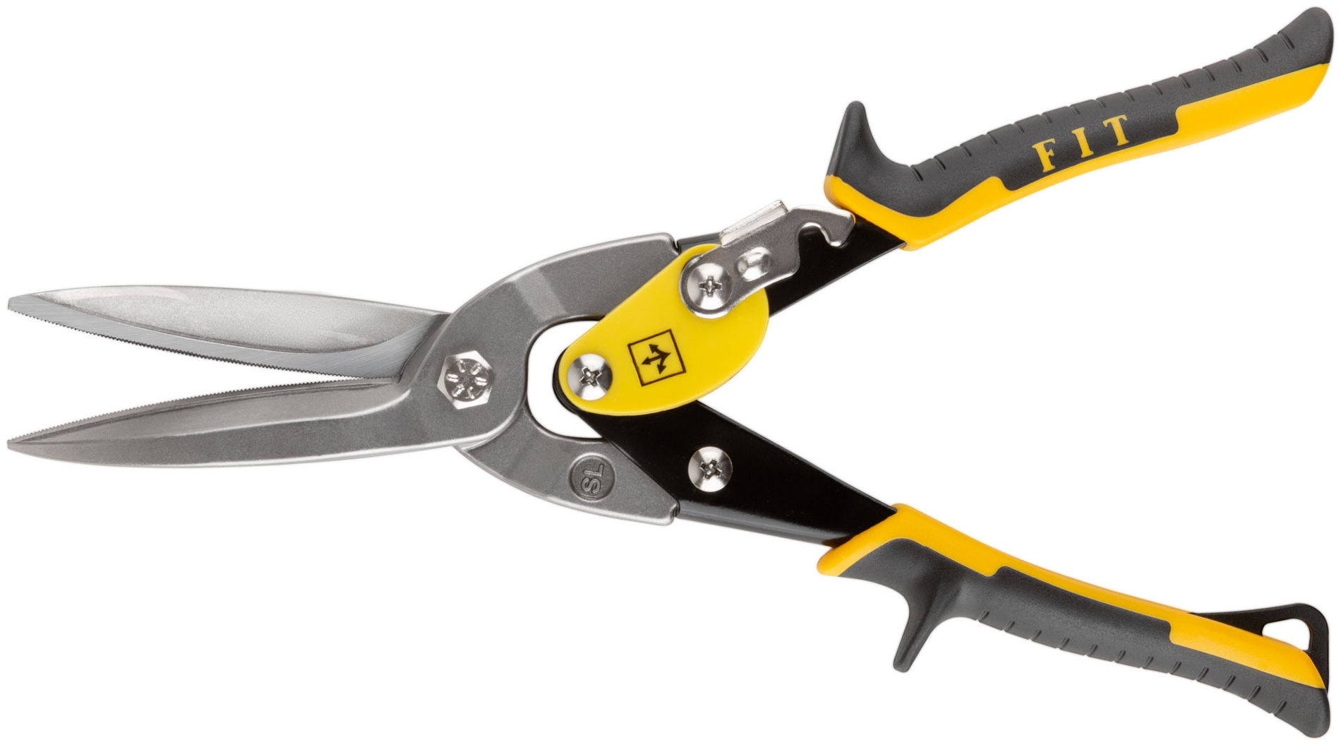 Ножницы по металлу усиленные CrMo Профи, прорезиненные ручки, удлиненные прямые 300 мм (41581)