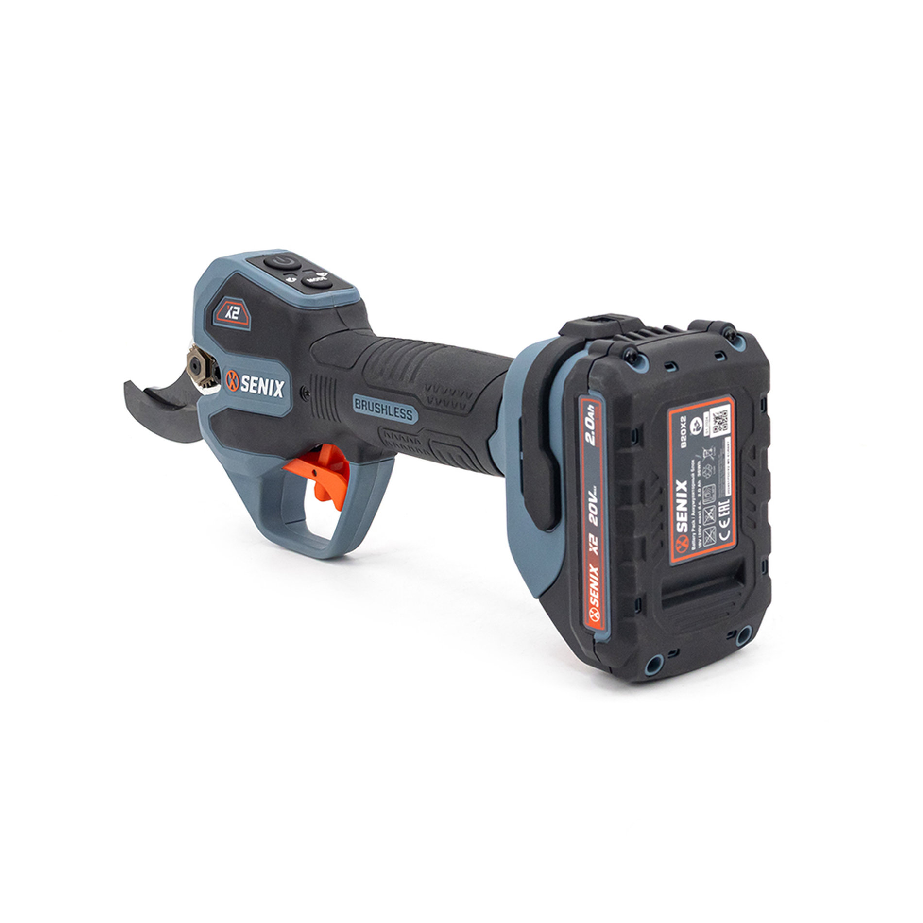 Секатор аккумуляторный, X2 20V, 38мм, 1акб и зу SENIX GPSX2-M1-EU