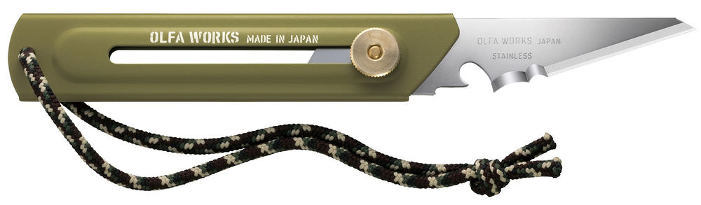 Многоцелевой нож со сменным лезвием WORKS BK1 BUSHCRAFT KNIFE OLFA OW-BK1-OD