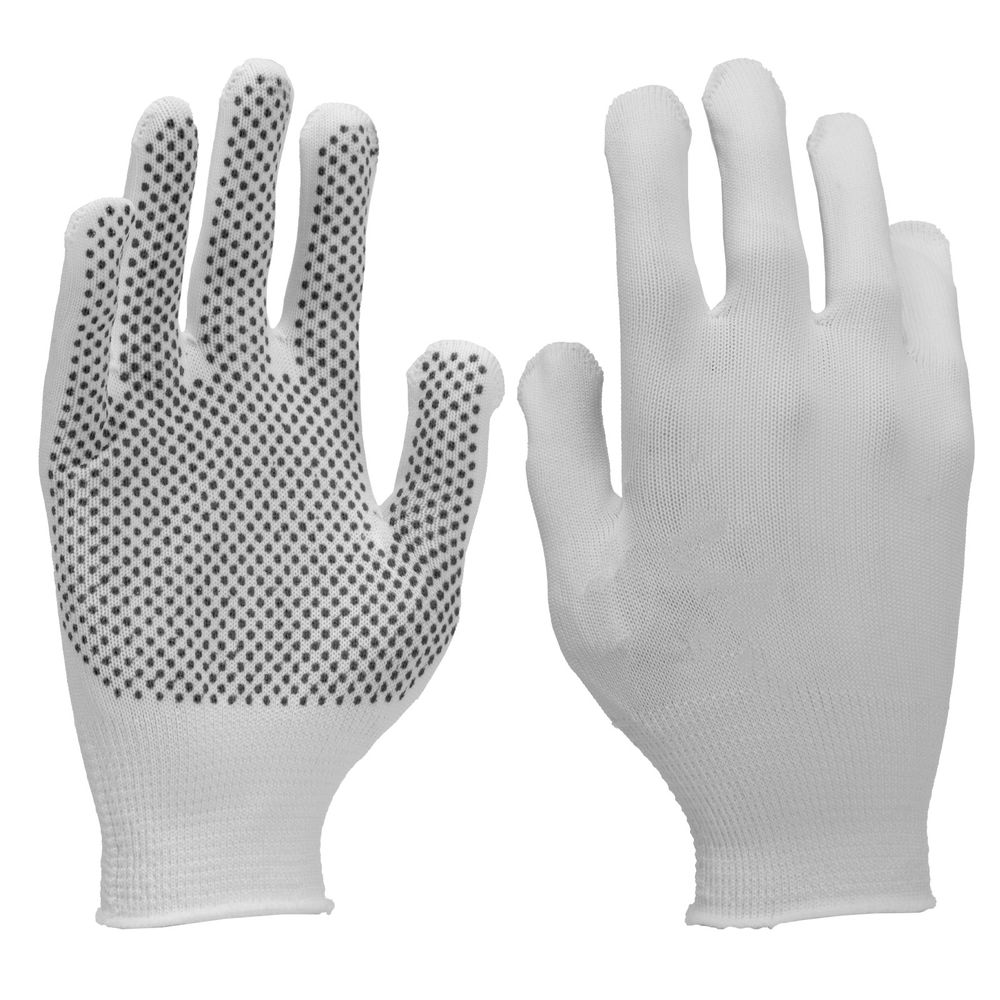 Перчатки в наборе, 4 пары, цвета в ассортименте, ПВХ точка, L, Palisad (67852)