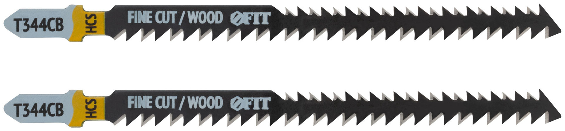Полотна по дереву двусторонние, HCS, шлифованные под свободным углом зубья, 116/90 мм (T344CB), 2 шт. (40906)