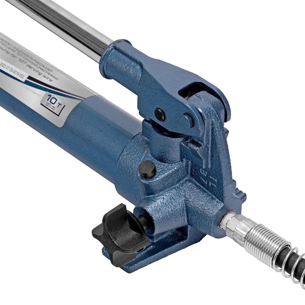 Растяжка гидравлическая, 10 т, набор из 17 предметов, 7 сменных насадок, в пластиковом кейсе на колесах Stels (51356)