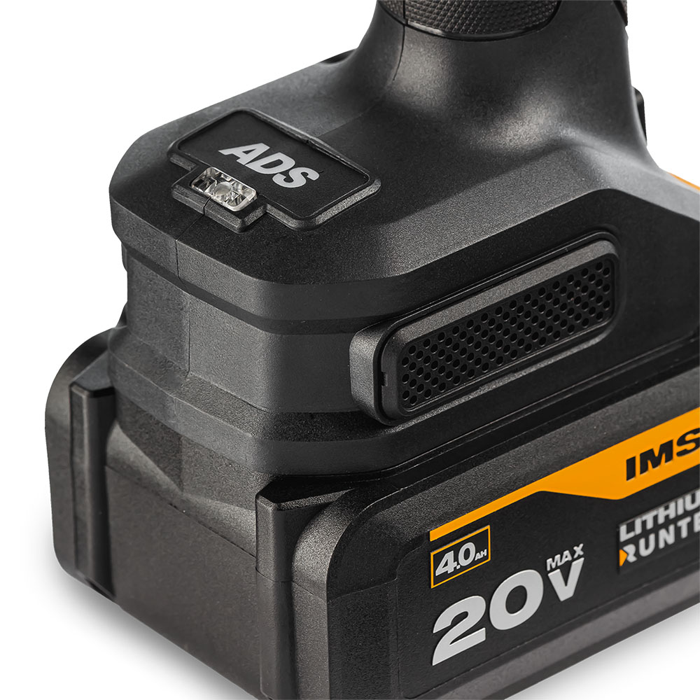 Шлифмашина угловая аккумуляторная PRO 125 мм, 20В, 2*4Ач, 900Вт RUNTEC RT-AG900