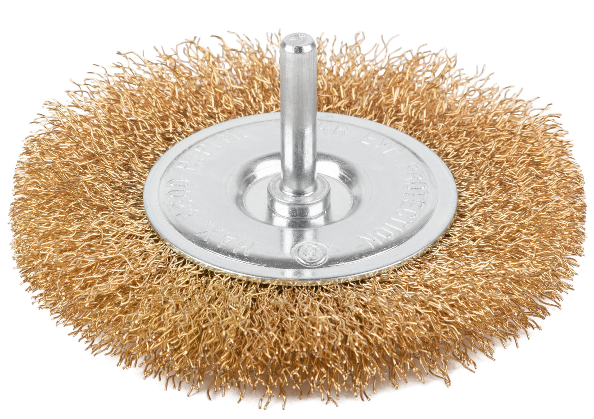Щетка для дрели, тип Плоская, латун. витая проволока 0,3 мм, 100 мм, блистер, CUTOP Profi (82-917)