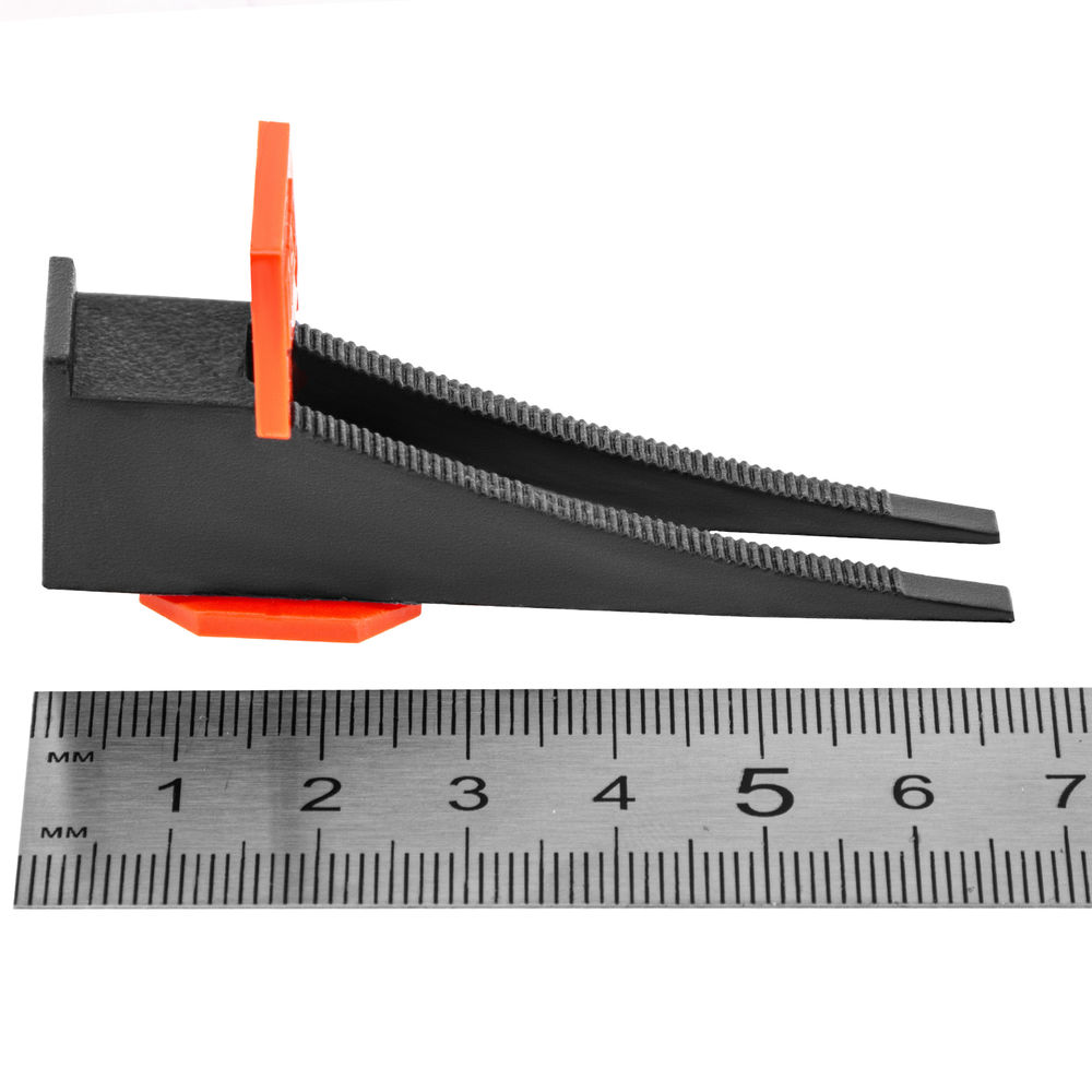 Система выравнивания плитки (СВП) комплект: зажимы, клинья (50/50 шт) упаковка ведро Сибртех (88070)