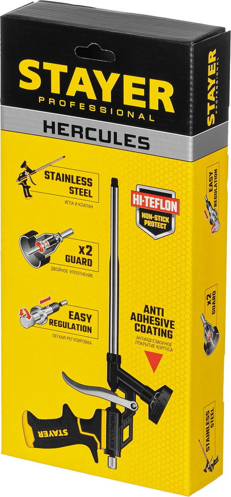 Пистолет для монтажной пены Hercules, тефлоновый STAYER Professional 06861_z03