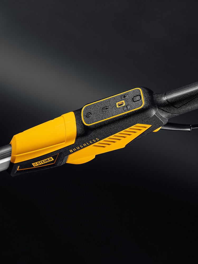 Машина шлифовальная для стен (жираф) бесщеточная d225 мм, 500 Вт, подсветка, кейс STEHER DWB-500