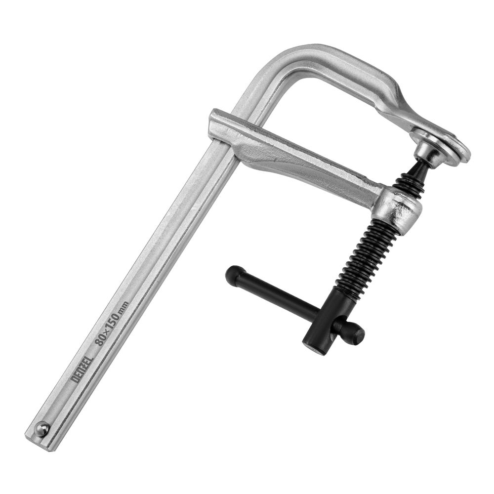 Струбцина F-образная, 80x150мм, кованая Denzel (20464)