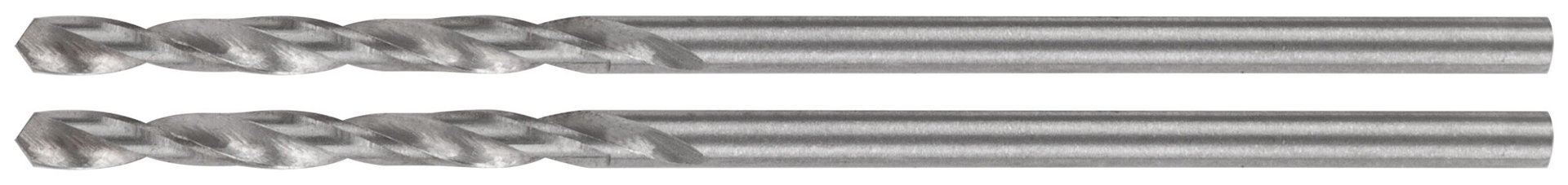 Сверла по металлу HSS шлифованные в блистере, угол заточки 135°, 1,5 x 43 мм (2 шт.) (35622М)