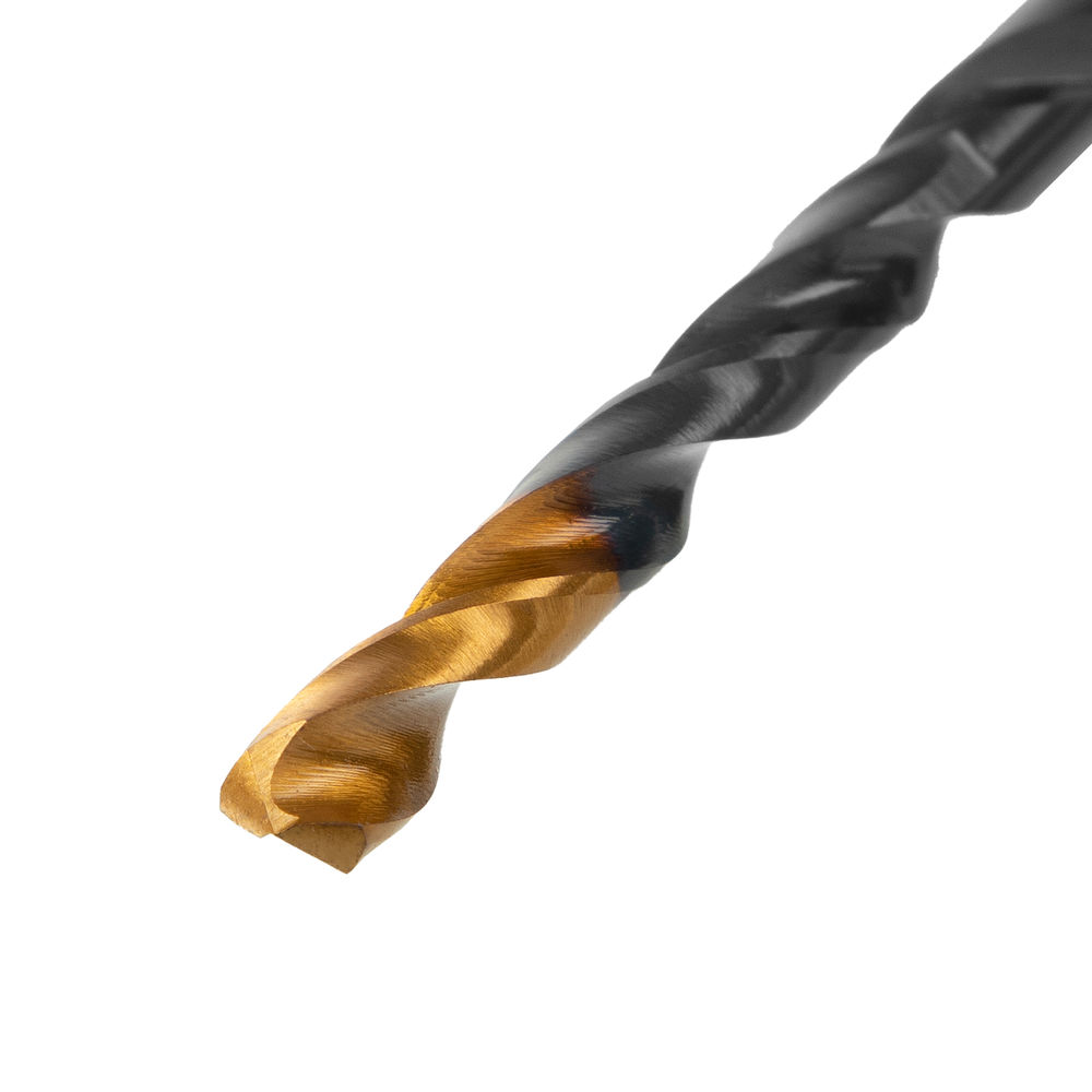 Сверло по металлу, 5 мм, HSS-Tin, Golden Tip, 10 шт. Denzel (717213)