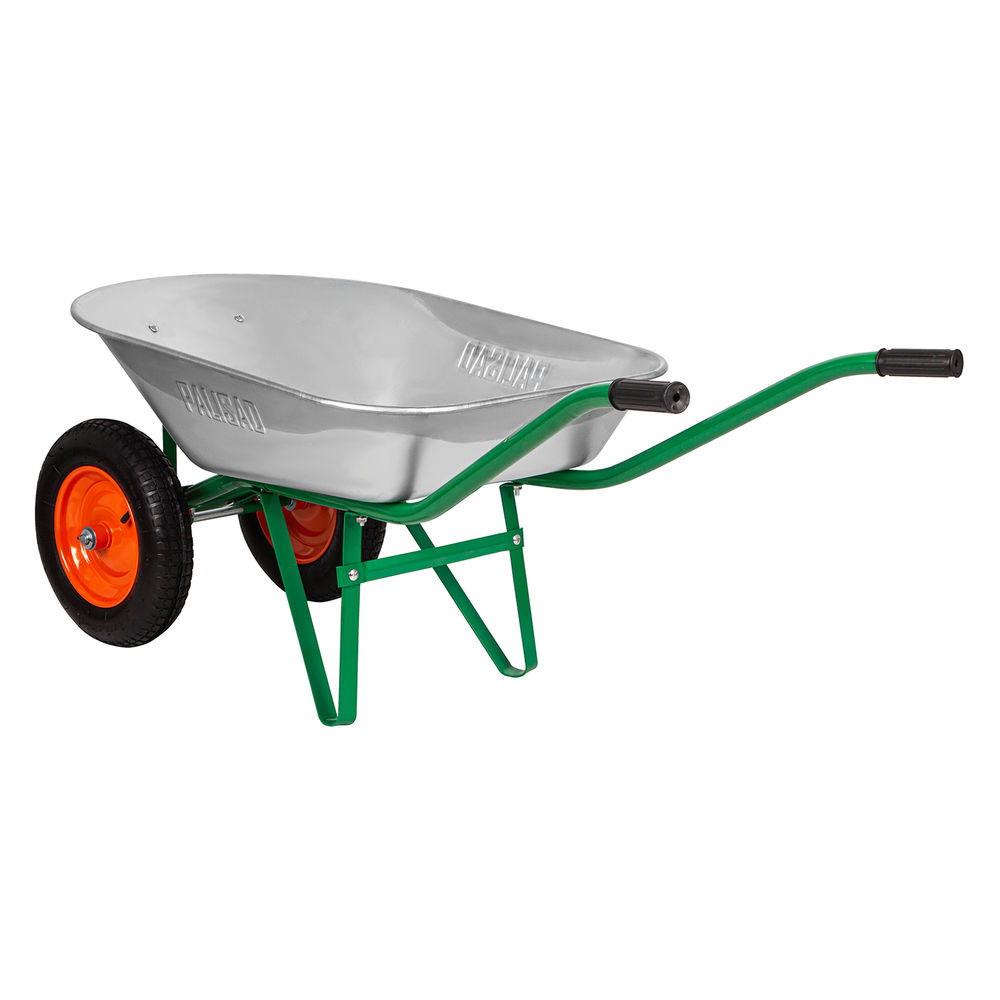 Тачка садовая, два колеса, грузоподъемность 170 кг, объем 78 л Palisad (689225)