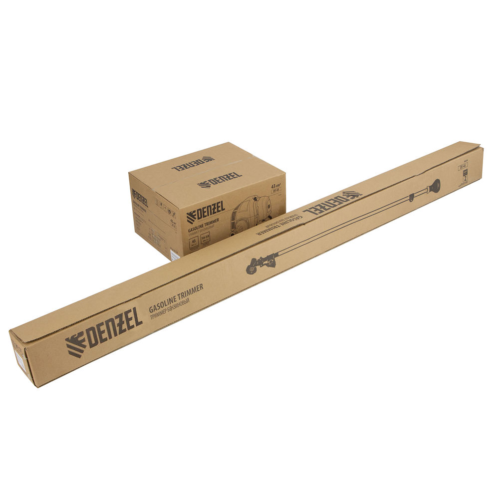 Триммер бензиновый DT 43, 43 см3, 2.5 л. с, неразъемная штанга, состоит из 2 частей Denzel (96224)