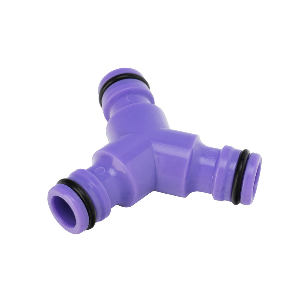 Тройник для разветвления или соединения, штуцерный, пластмассовый Palisad (66468)