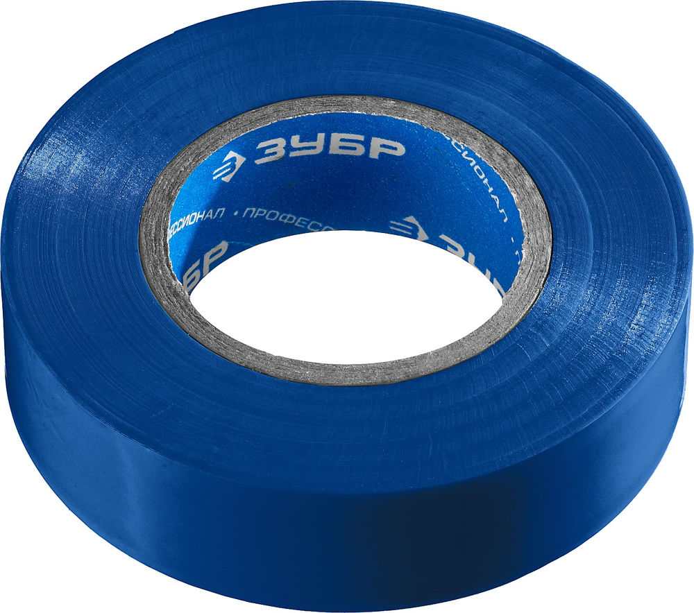Изолента ПВХ ЭЛЕКТРИК-20 19 мм x 20 м, 6000 В, синяя, не поддерживает горение ЗУБР Профессионал 1234-7_z02