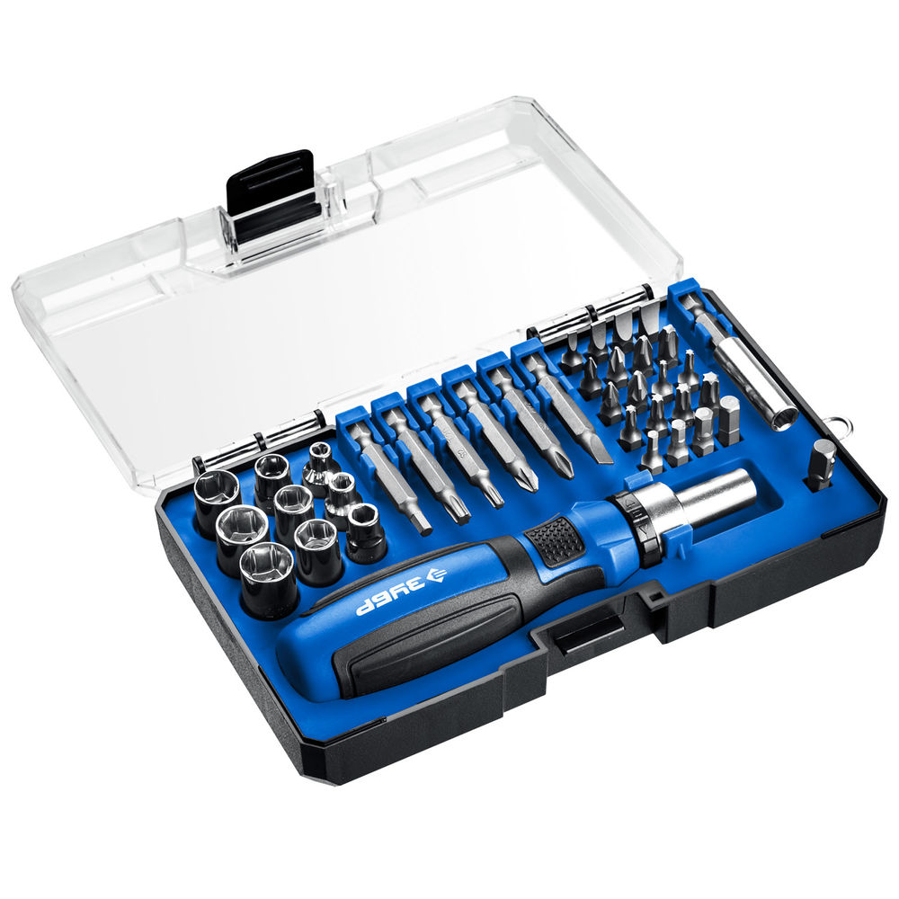 Реверсивная отвертка с насадками Компакт-38, 38 предм. ЗУБР Профессионал 25165-H38_z01