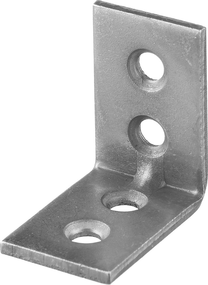 Узкий мебельный уголок 25 x 25 x 17 x 1.5 мм белый цинк ЗУБР УМ-1.5 31032-25