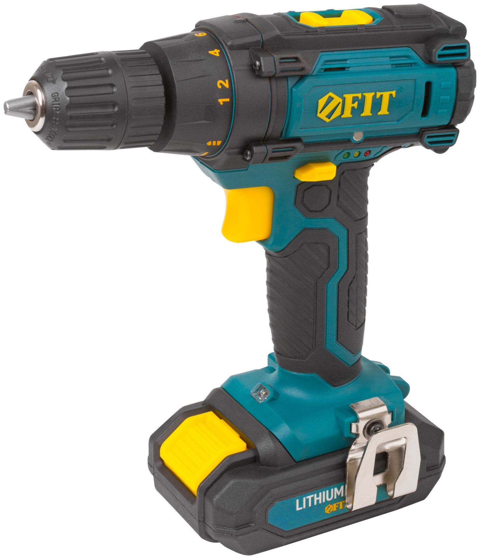 Дрель-Шуруповерт акк. 18 В; 0-450/1550 об/мин; 29 Нм; 2 (Li-Ion) 1,3 Ач; 1,5 ч.; рез. накл.; кейс (80199)