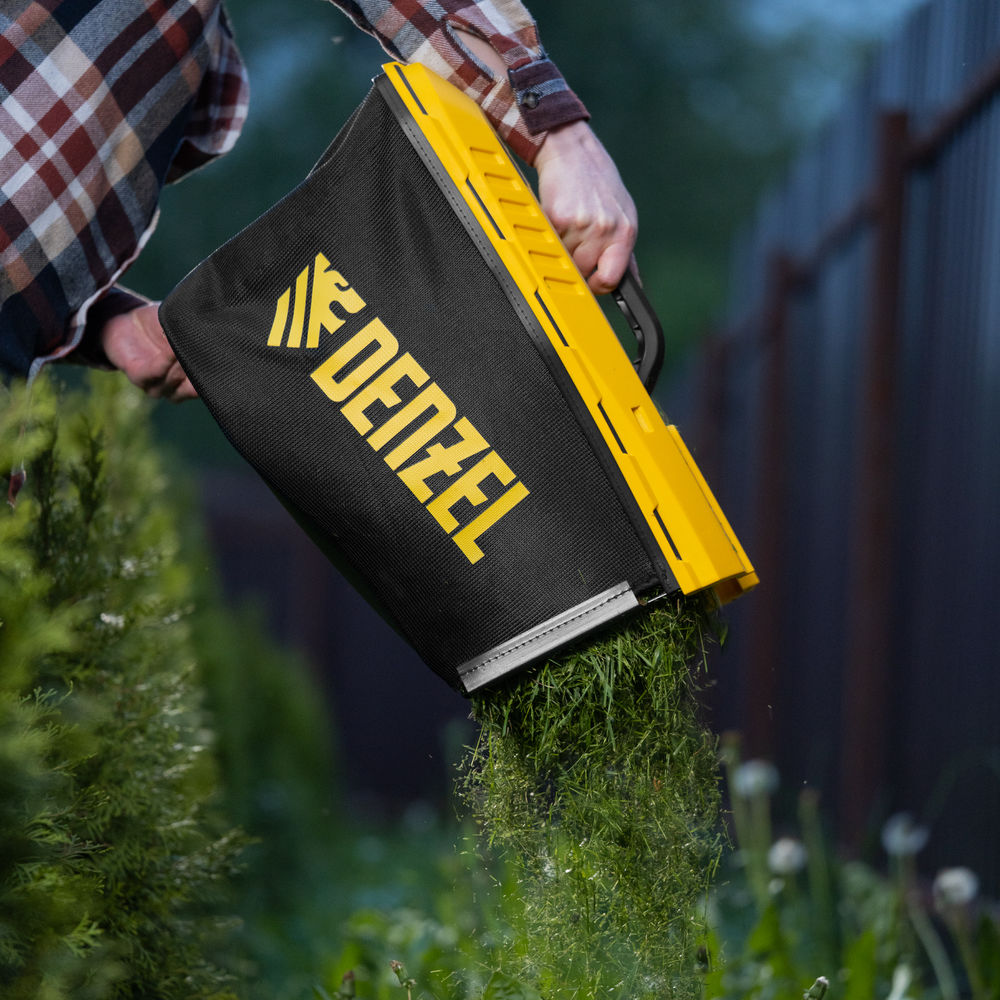 Газонокосилка электрическая GMC-2000, шир. 44см, 2000 Вт, 6 уров., травосб. 45 л Denzel (96630)