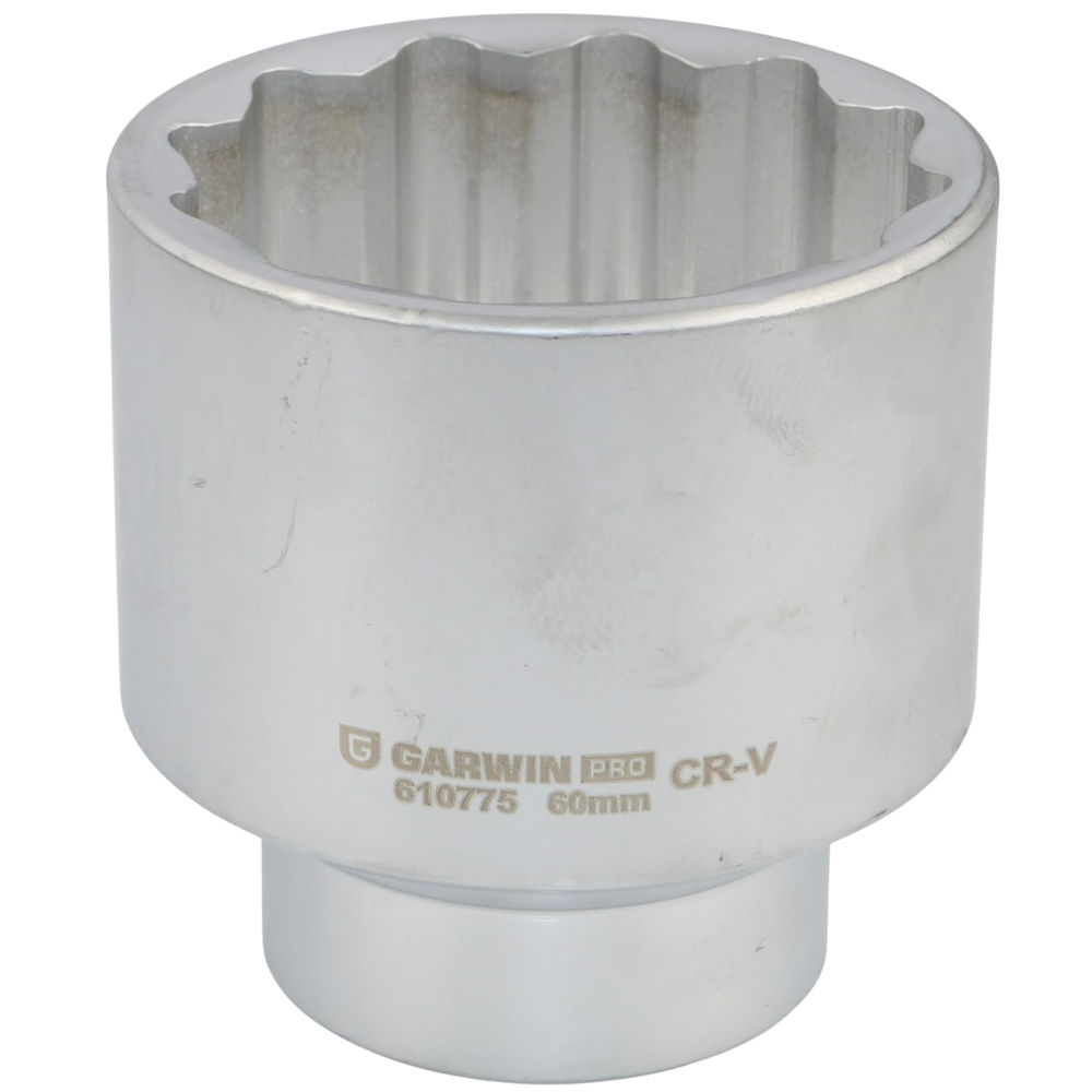 Головка, 1, 60 мм, торцевая, 12-гранная, GARWIN PRO, 610775-60