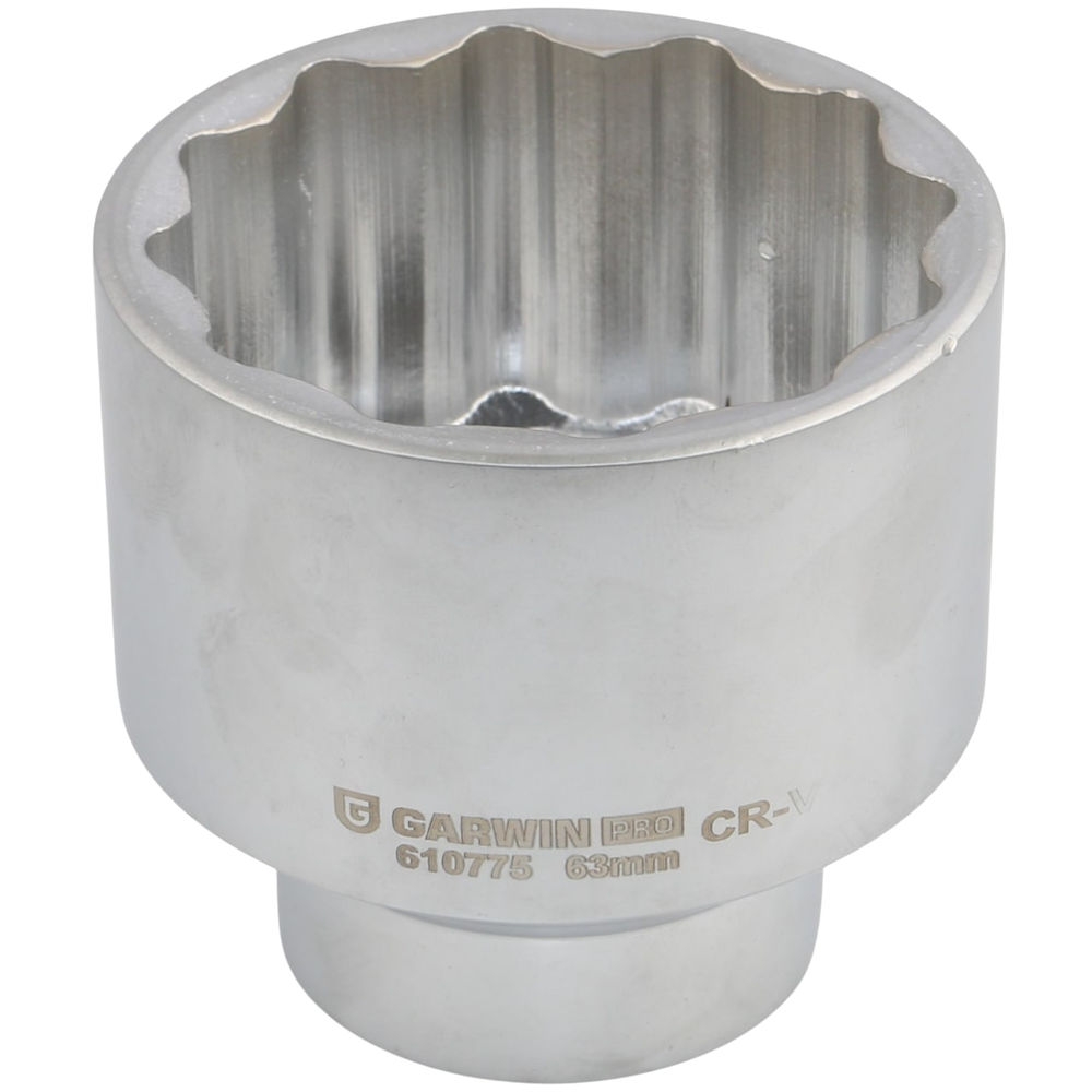 Головка, 1, 63 мм, торцевая, 12-гранная, GARWIN PRO, 610775-63