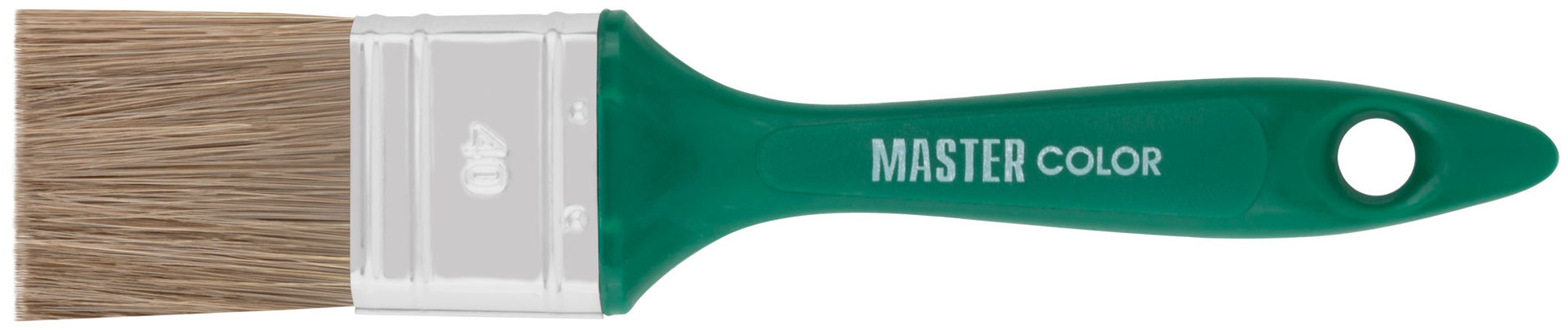 Кисть флейцевая, толщ. 11 мм, 70% ПЭT/30% натур. щетина, нерж.обжим, пласт.ручка, ширина 40 мм (30-0232)