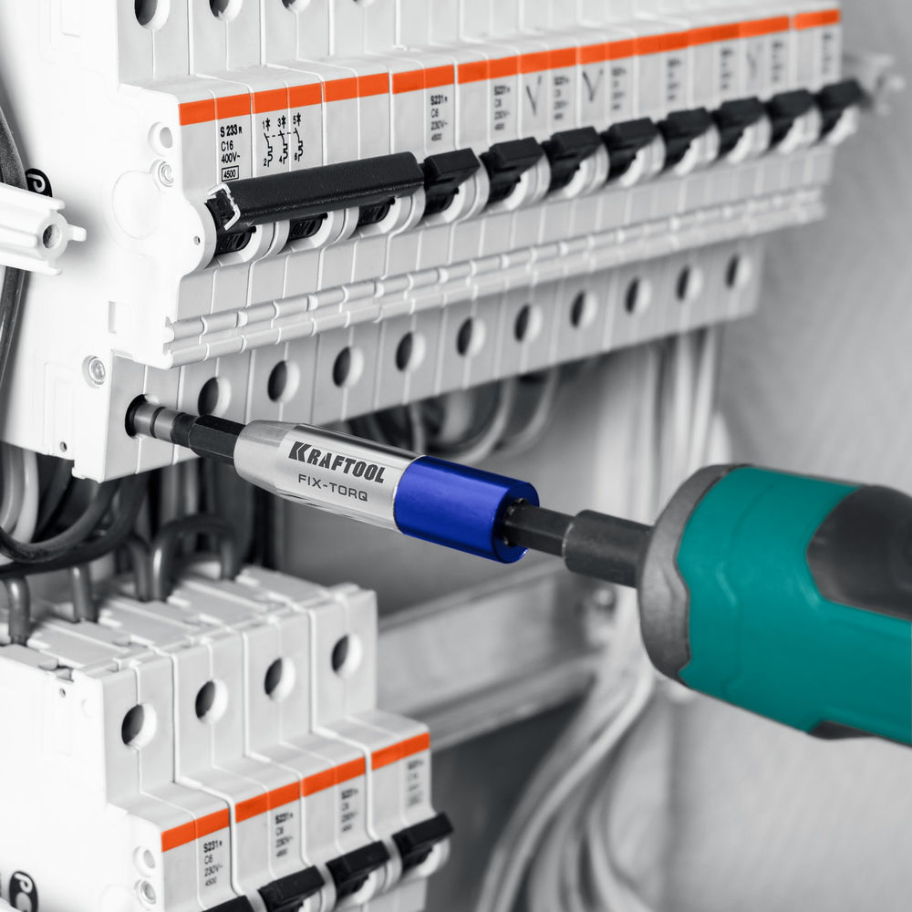 Динамометрический адаптер для бит FIX-TORQ, 0.9 Нм KRAFTOOL 64035-0.9