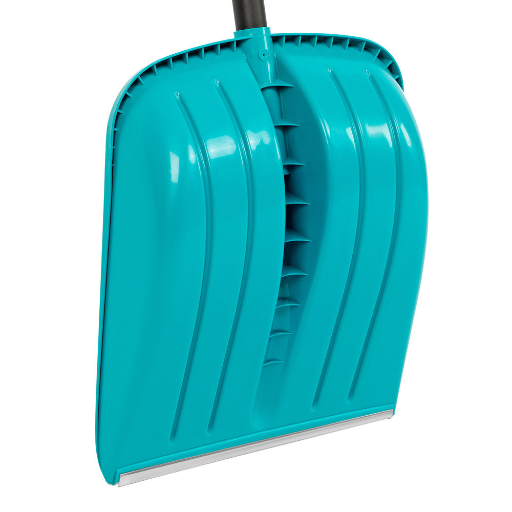 Лопата для уборки снега, полипропилен, 365х450х1355 мм, алюминиевый черенок, усиленная, LUXE Palisad (61677)