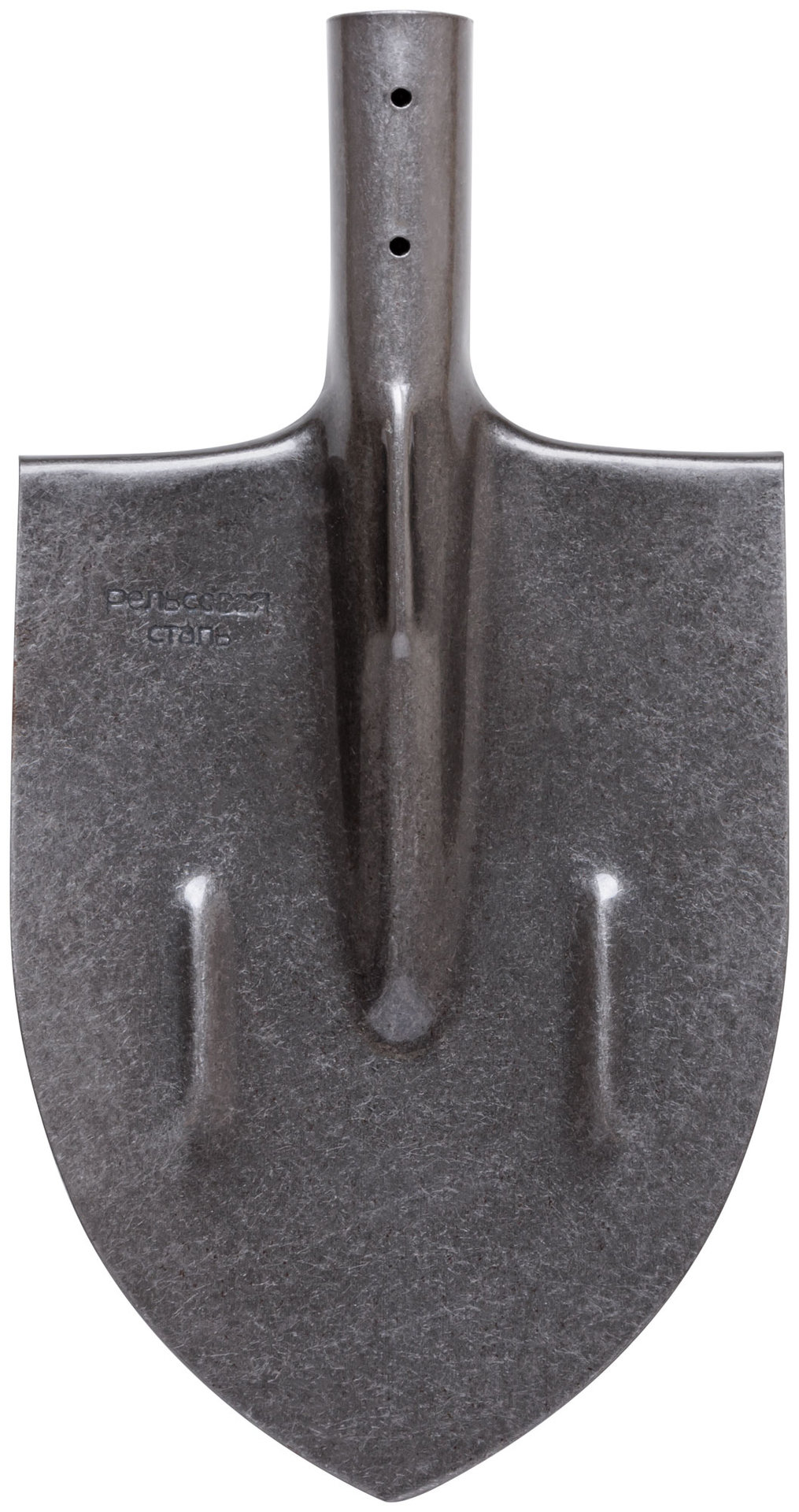 Лопата штыковая ,без черенка, рельсовая сталь 210х385 мм (77195)