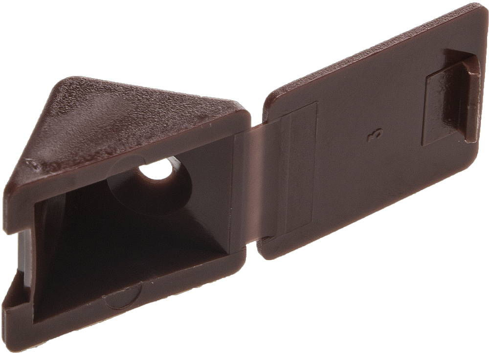 Мебельный уголок с шурупом 4.0 x 15 мм 4 шт цвет кр-дерево ЗУБР 4-308256-5