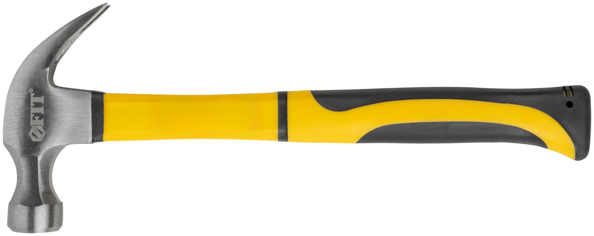 Молоток-гвоздодер, фиберглассовая усиленная ручка, Профи 28 мм, 450 гр. (44772)