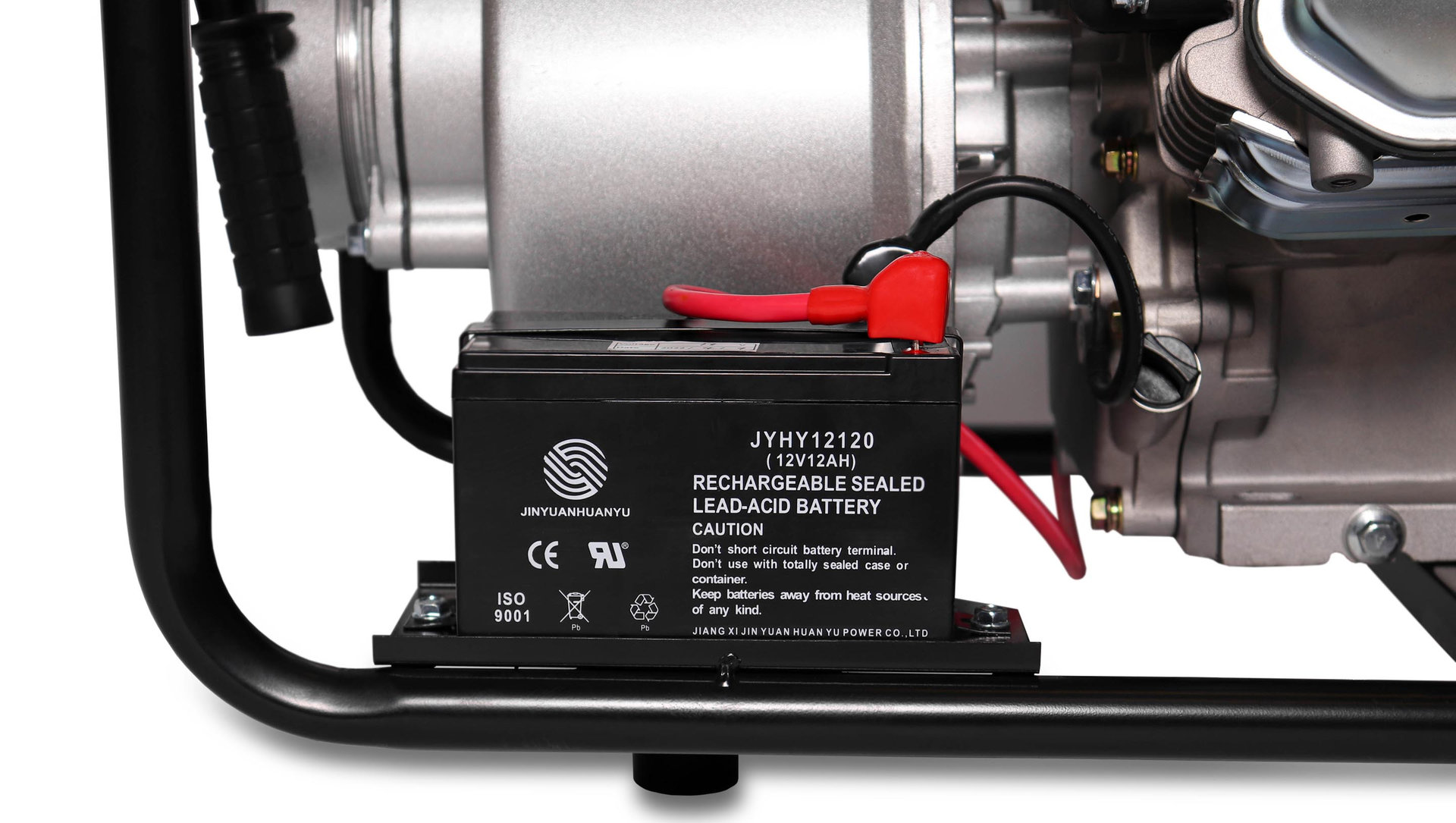 Мотопомпа CHAMPION GP100E (PRO, 4 1800л/мин 6/30 9лс 6,5л 50,1кг эл.стартер, колеса) (GP100E)