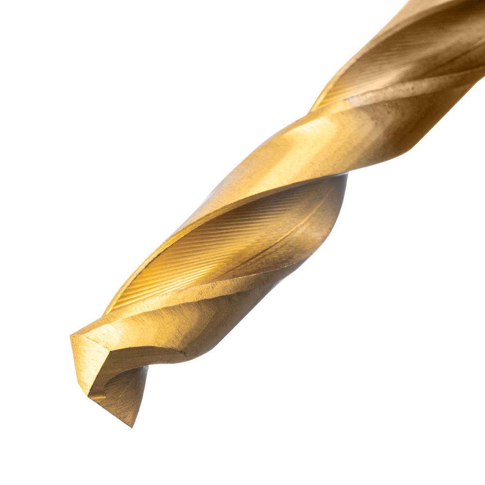 Набор сверл по металлу, 1,5-6,5мм, Р6М5К8-TiN, Golden Tip, 13 шт Denzel (723006)