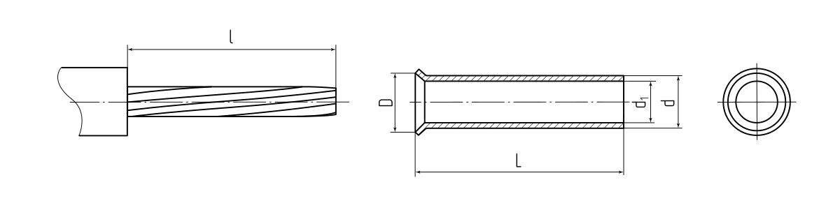 Наконечник штырьевой втулочный НШВ 2.5–8 (КВТ) (79479)
