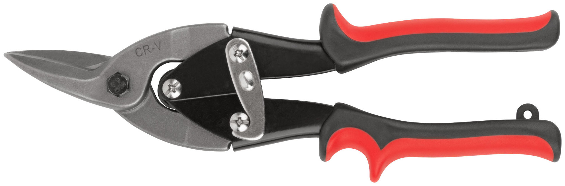 Ножницы по металлу усиленные CrV Профи, прорезиненные ручки, левые 250 мм (41571)