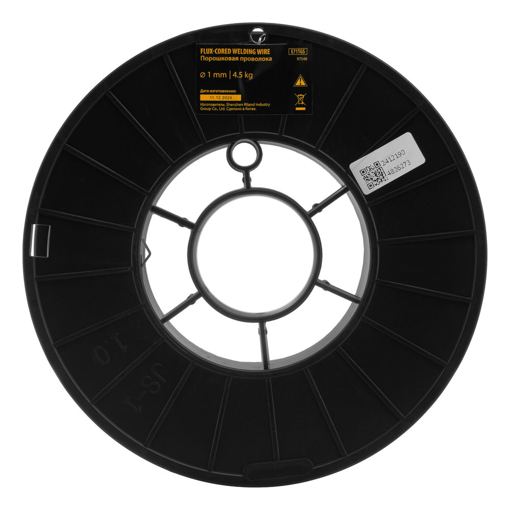 Порошковая проволока Е71TGS, диам. 1 мм, 4,5 кг, диам. катушки D200 Denzel (97548)